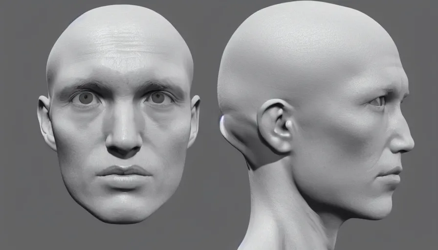 Prompt: human body and head, sss, pbr material, refraction, pale skin