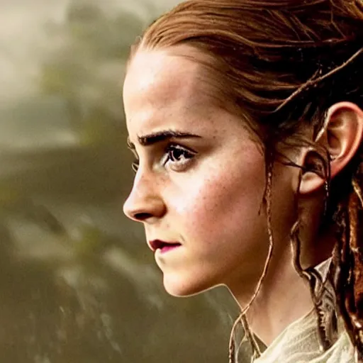 Prompt: A still of Emma Watson in Pirate's of the Caribbean movie