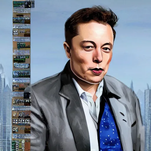 Prompt: elon musk in style of two - face harvey dent one side face has dragonskin fantasy sharp focus intricate elegant digital painting