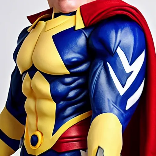 Image similar to all might from my hero academy live action, photo shoot