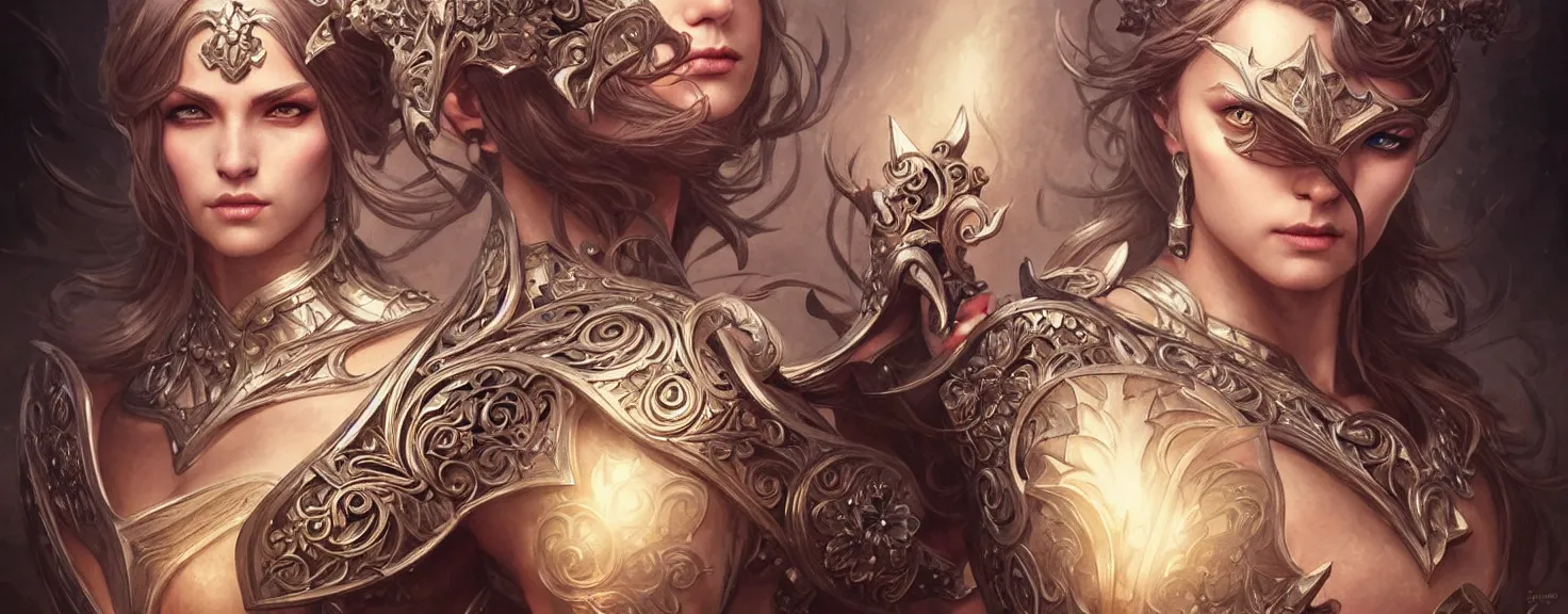 Image similar to Muscular and powerful medieval knight portrait, art nouveau, fantasy, intricate flower designs, elegant, highly detailed, sharp focus, art by Artgerm and Greg Rutkowski