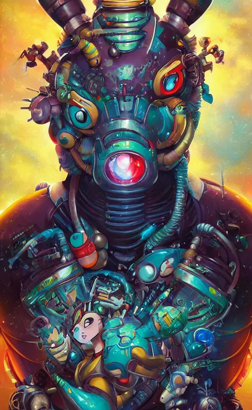 Image similar to lofi BioPunk Pokemon Phanpy portrait Pixar style by Tristan Eaton_Stanley Artgerm and Tom Bagshaw,