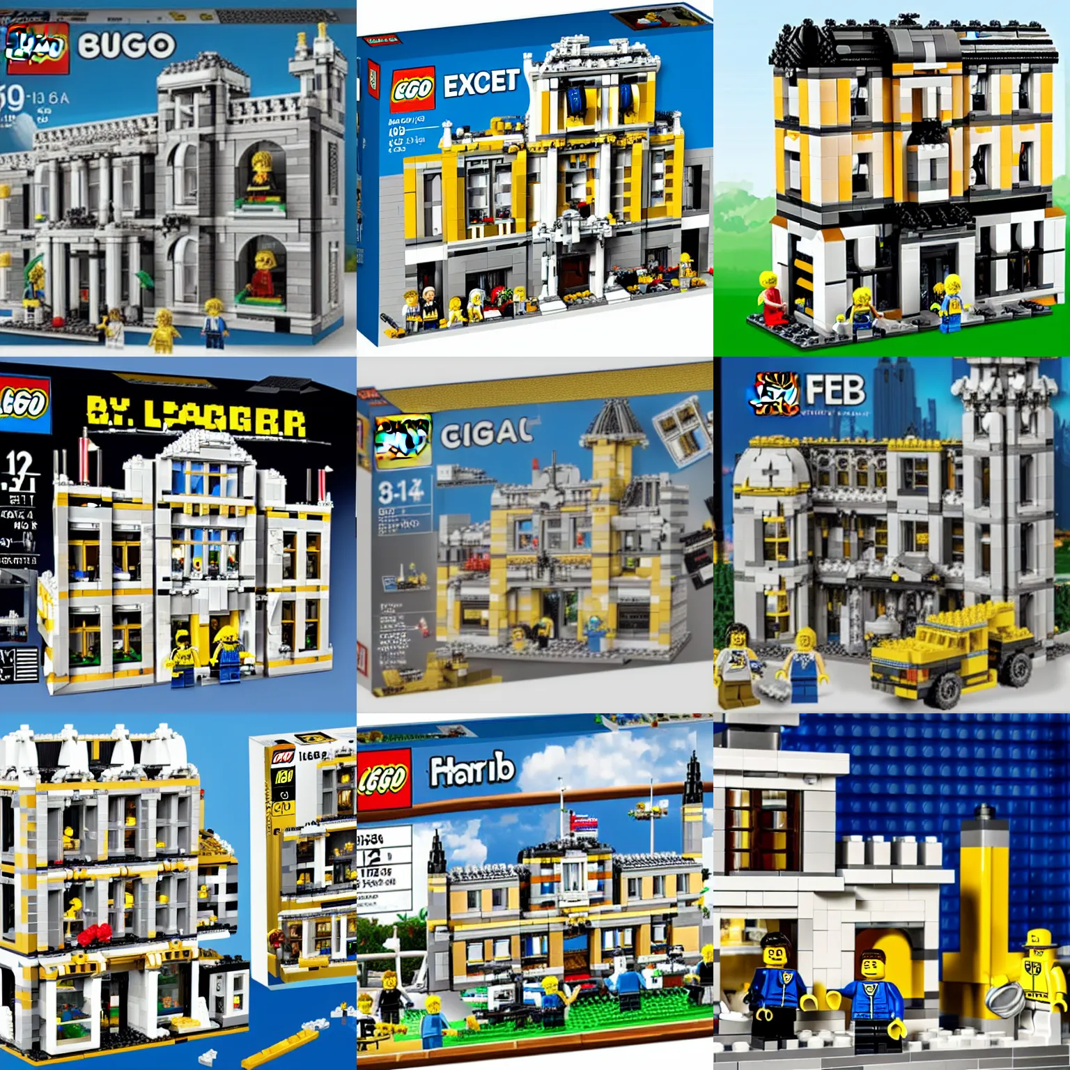 Prompt: mar - a - lago fbi raid lego set