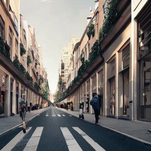 Prompt: a perfect street designed by norman foster. cinematic, 8 k, inspirational.