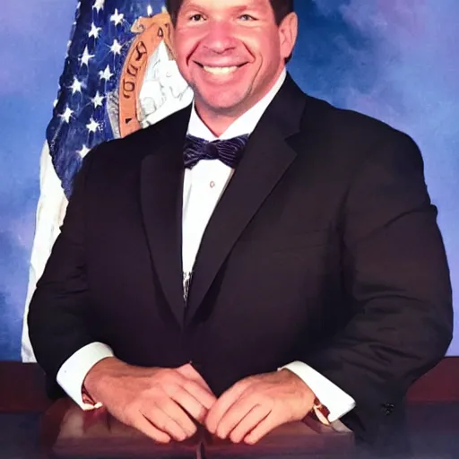 Image similar to Ron DeSantis as satan