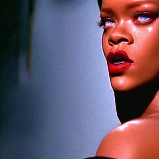 Image similar to rihanna as the t 1 0 0 0, liquid metal form in terminator 2 : judgment day ( 1 9 9 1 ), 8 k wide shot