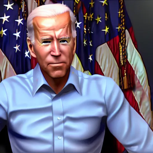 Image similar to screenshot of joe biden in overwatch