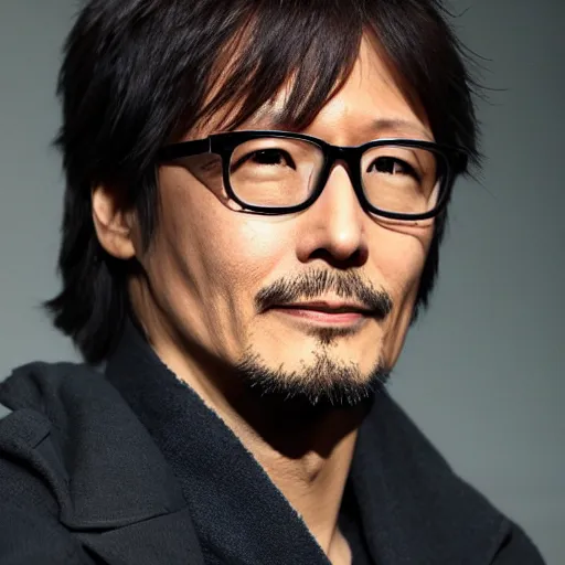 Prompt: Hideo Kojima as Issac Clarke