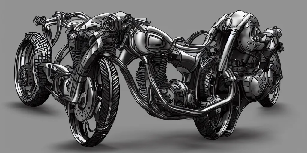Image similar to futuristic motorcycle, trending on artstation