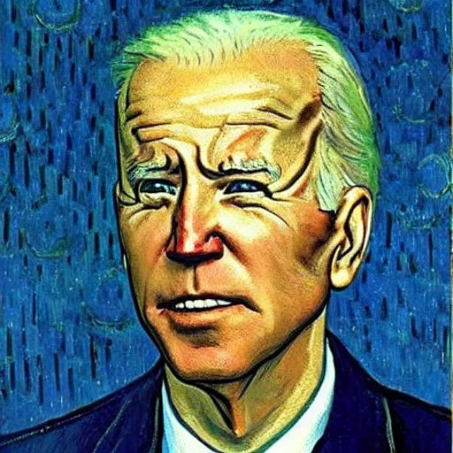 Prompt: Joe Biden painted by Van Gogh