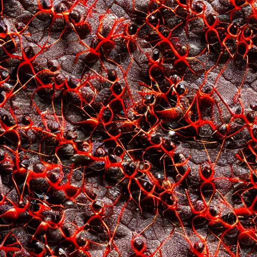 Image similar to red ants detailed texture 4K
