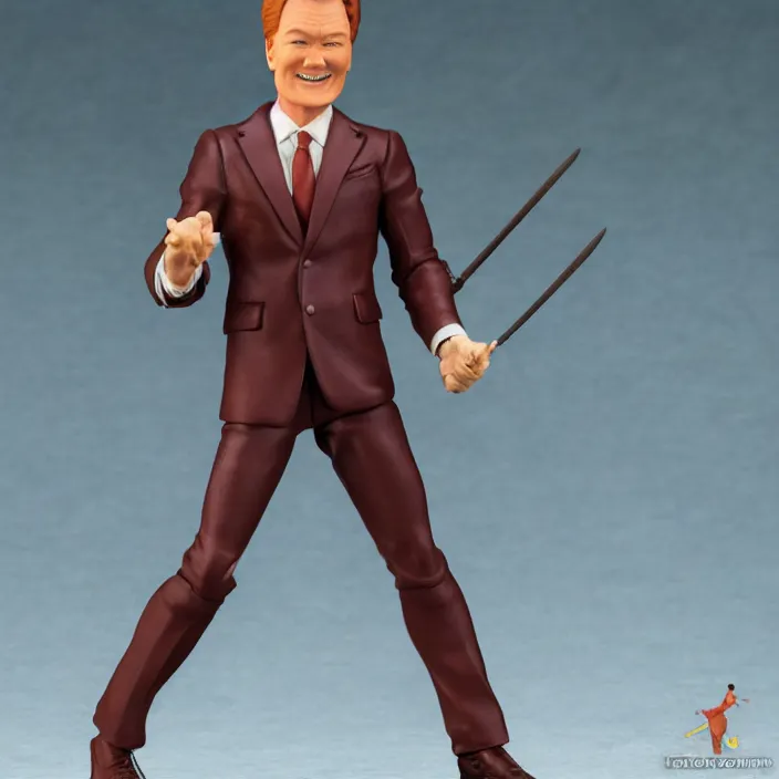 Image similar to Conan O'Brien, a GOODSMILE figure of Conan O'Brien, figurine, detailed product photo,