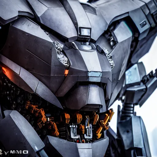 Image similar to portrait of a pacific rim jaeger from pacific rim movie, mecha, cinematic, 8 k, raw, medium close up, canon eos r 5, f / 1. 4,