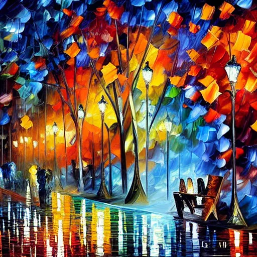 Prompt: art as an algorithm by Leonid Afremov