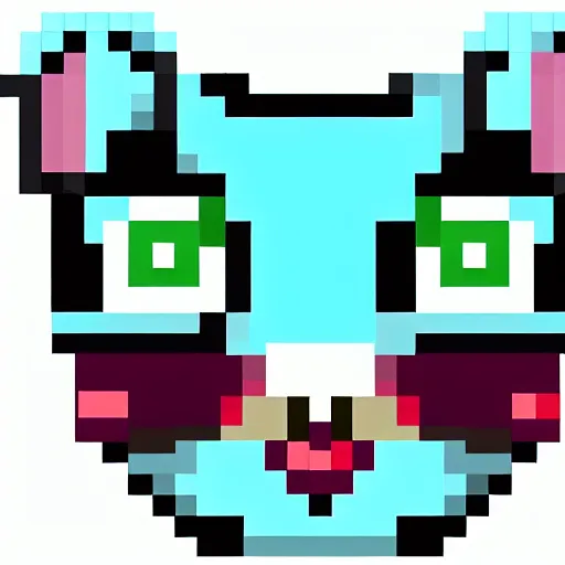 Prompt: cat in amongus costume, pixel art