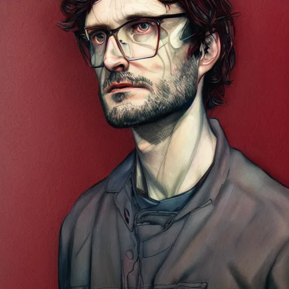 Prompt: will graham, dark, red, by martine johanna, golden ratio, environment, hyper detail, concept artbook, ealistic, photorealistic,