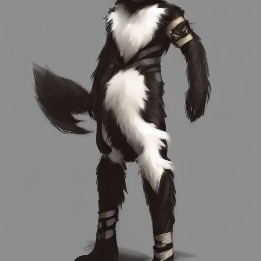 Image similar to wide angle beautiful full body portrait of a strong male anthropomorphic anthro border collie fursona, character design by charlie bowater, henry asencio, and ross tran, furry art, furaffinity, beautiful, glamor pose, detailed, aesthetic, trending on artstation