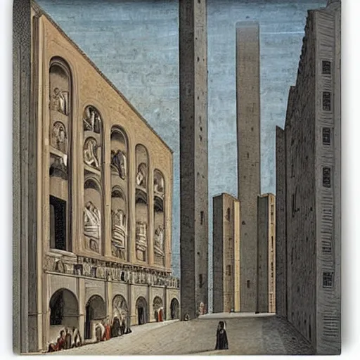 Image similar to modern city by duccio di buoninsegna