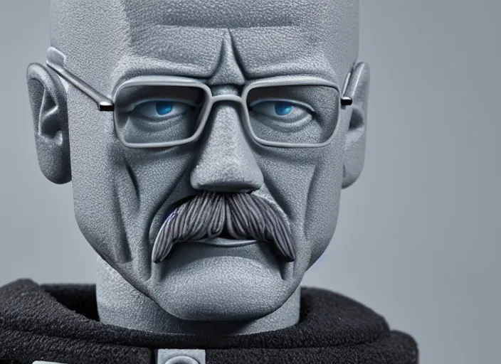 Prompt: product photo still of lego walter white, 8 k, 1 2 0 mm macro, f 1. 8, studio lighting, key light