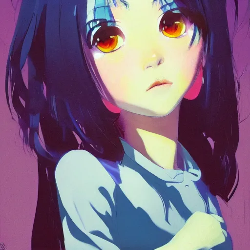 Image similar to A moon girl with big and cute eyes, || VERY ANIME, fine-face, realistic shaded perfect face, fine details. Anime. realistic shaded lighting poster by Ilya Kuvshinov katsuhiro otomo ghost-in-the-shell, magali villeneuve, artgerm, Jeremy Lipkin and Michael Garmash, Rob Rey and Kentarõ Miura style, trending on art station