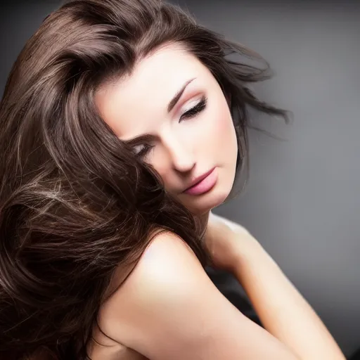 Image similar to photo beautiful brunette woman