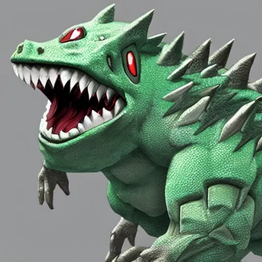 Prompt: Tyranitar from Pokémon as a realistic Animal