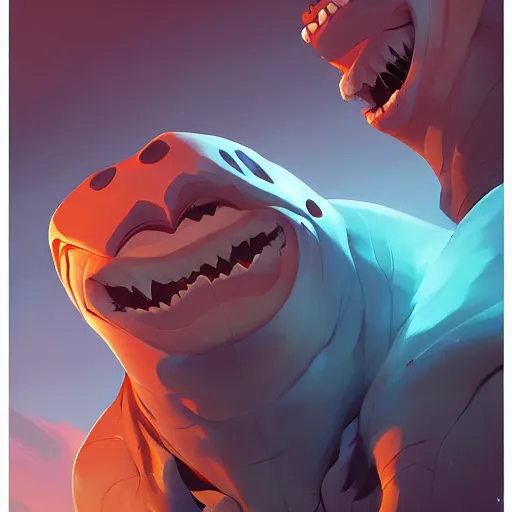 Image similar to face icon stylized minimalist street sharks, loftis, cory behance hd by jesper ejsing, by rhads, makoto shinkai and lois van baarle, ilya kuvshinov, rossdraws global illumination