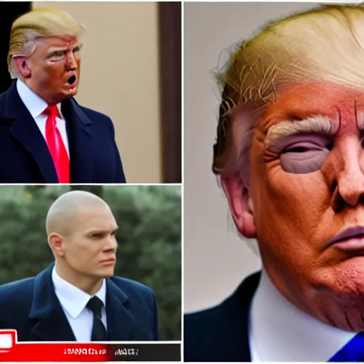 Image similar to donald trump as michael scofield