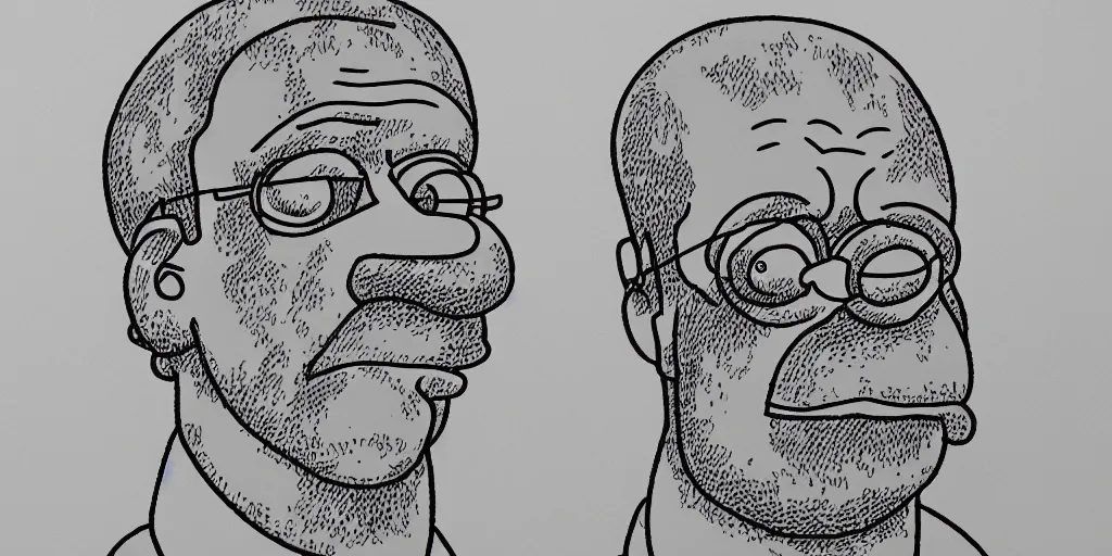 Image similar to an accurate representation of homer simpson, intricate details