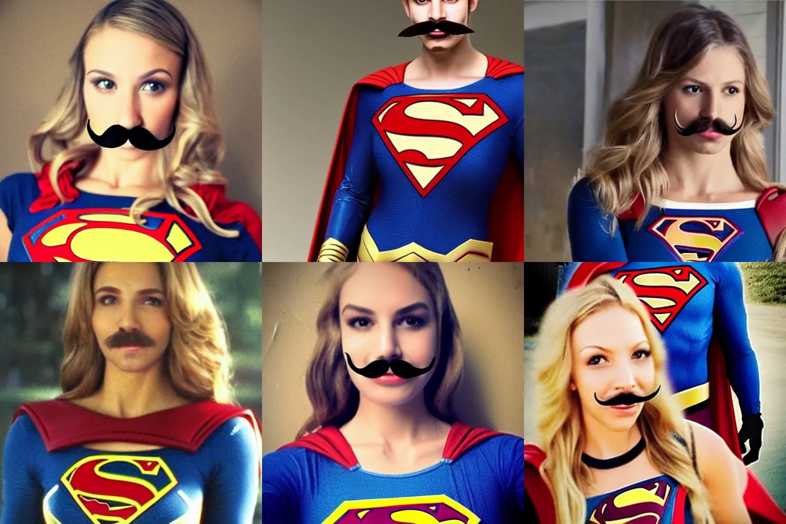 Prompt: mustache Supergirl with a prominent mustache mustache mustache mustache mustache mustache mustache mustache mustache mustache mustache