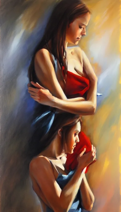 Image similar to the two complementary forces that make up all aspects and phenomena of life, by Emilia Wilk