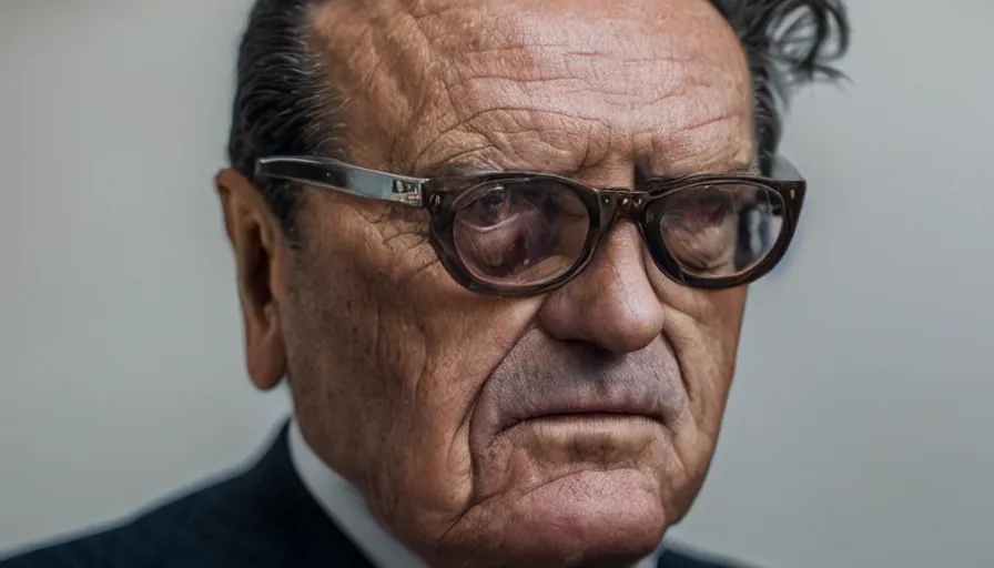 Prompt: hyper-realistic and anamorphic 2010s movie still close-up portrait of Josip Broz Tito, by Paolo Sorrentino, Leica SL2 50mm, beautiful color, high quality, high textured, detailed face