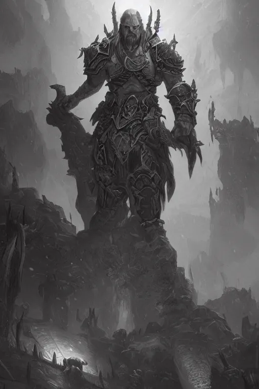 Image similar to pencil drawing of a character concept art, d & d, world of warcraft, highly detailed, epic composition, made by pen tecula, greg rutkowski