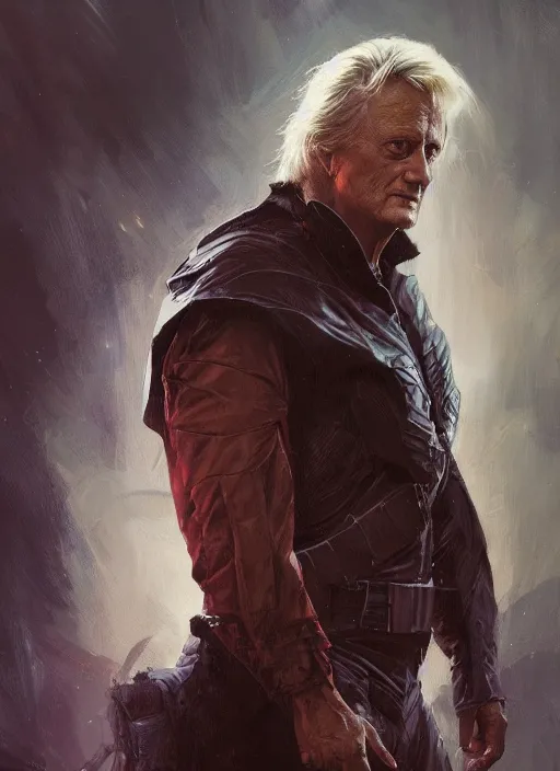 Prompt: portrait of rutger hauer, marvel comics, dark, intricate, highly detailed, smooth, artstation, digital illustration by ruan jia and mandy jurgens and artgerm and wayne barlowe and greg rutkowski and frank frazetta