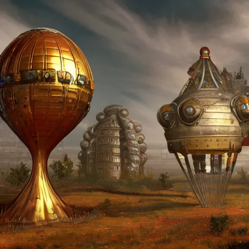 Prompt: enormous flying fortress!! in a gigantic faberge egg, sky!!!, steampunk, aetherpunk, fantasy art, unreal engine,