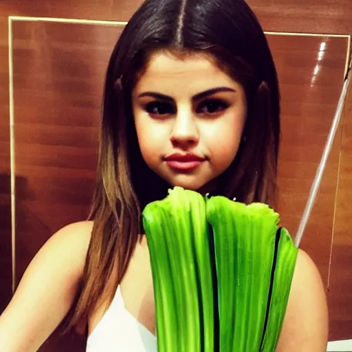 Image similar to selena gomez as celery