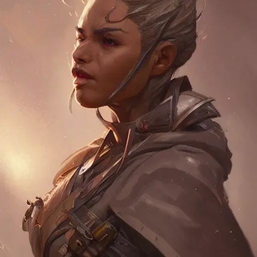 Prompt: very old female ranger, art by artgerm and greg rutkowski and magali villeneuve, d & d, fantasy, portrait, highly detailed, headshot, digital painting, trending on artstation, concept art, sharp focus, illustration