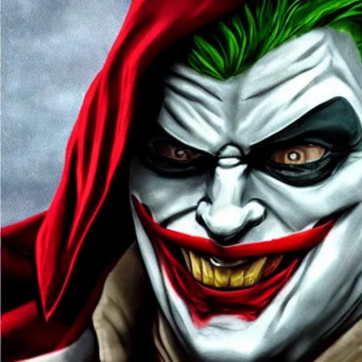 Image similar to ezio auditore as the joker, 8 k, very detailed, very intricate,