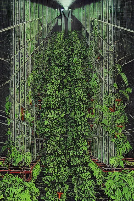 Image similar to vertical agriculture by Luc Schuiten