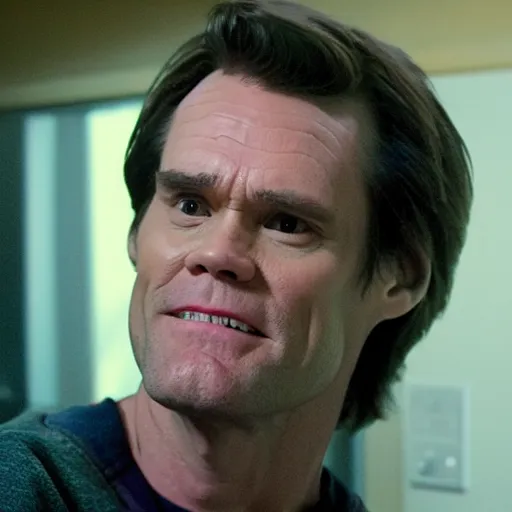 Prompt: jim carrey on stranger things, dexter morgan on stranger things, 8 k