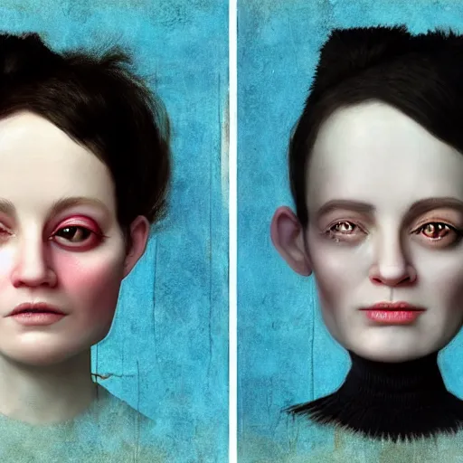 Image similar to two very close faces by ray caesar