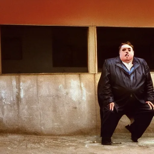 Image similar to portrait photo of john candy in the style of steve mccurry
