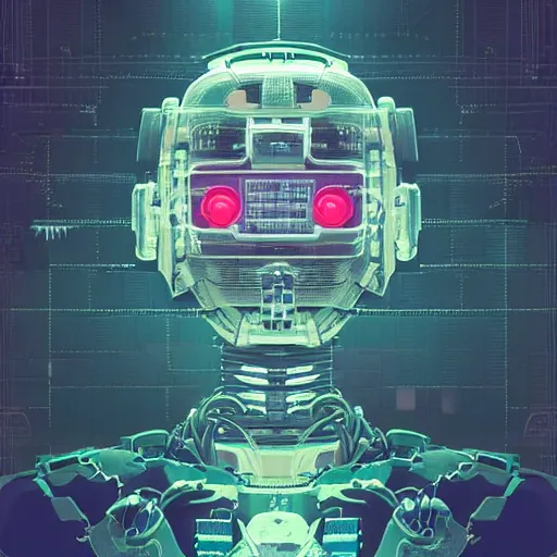 Image similar to intricate mechanical transformer robot medic portrait by yoshitomo nara, by beeple, by yoshitaka amano, by victo ngai, by shaun tan, by good smile company, on cg society, 4 k wallpaper, pastel color theme, mandelbulb textures