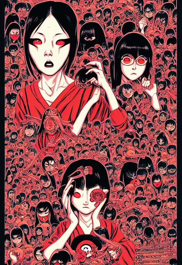 JUNJI ITO - SAD JAPANESE ANIME AESTHETIC Poster