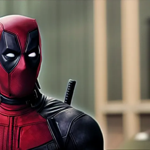 Image similar to Deadpool as the Batman 4K quality