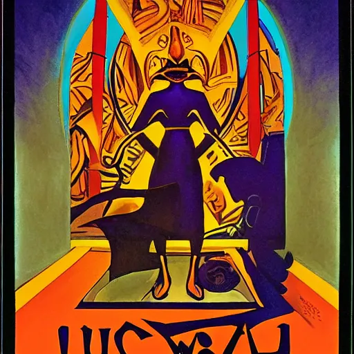 Prompt: the subway witch, by leo and diane dillon and diego rivera and nicholas roerich, dramatic lighting, god rays, smooth, sharp focus, highly detailed