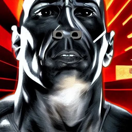 The Rock - Dwayne Johnson - pop art portraits and others - Digital