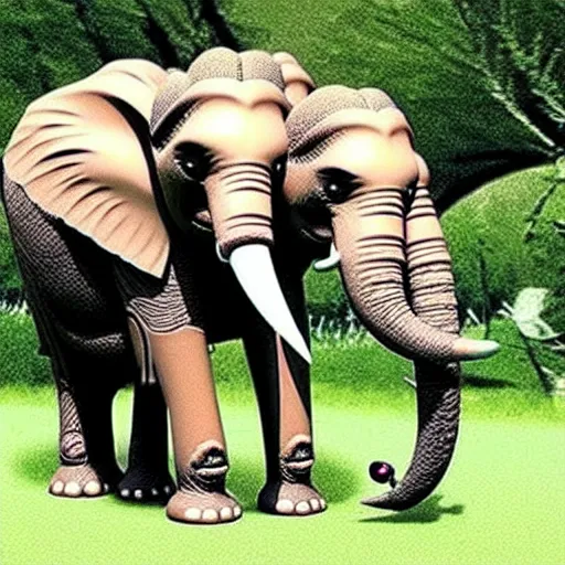 Image similar to elephant and t - rex!!!!!!!!! hybrid!!!!!!!!!