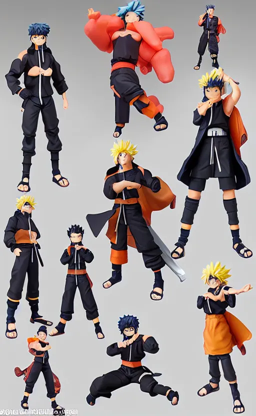 Image similar to toy design, action figure of naruto, short hair, hair down, 2 0 2 2 anime style, anime figure, collection product, studio photo, inspired by good smile company, 1 2 0 mm, photo taken by professional photographer, trending on facebook, anime character anatomy, high resolution