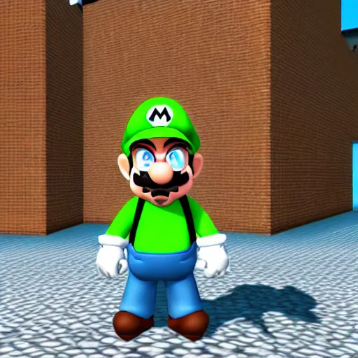 Prompt: Walter White in Mario 64 video game screenshot